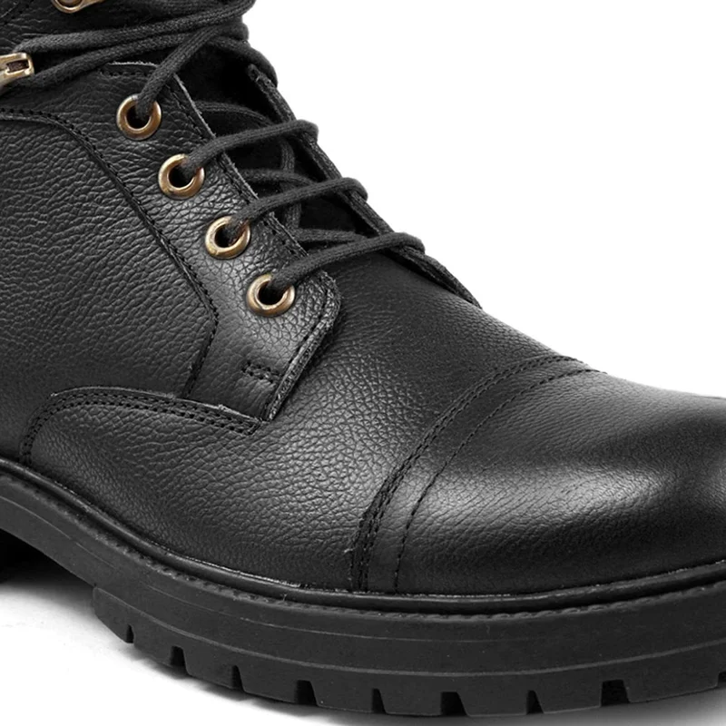Bacca Bucci Black Street Fighter Chukka Derby Motorcycle Boots for Men | Best Price UAE
